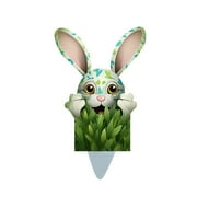 MANGWANG Easter Surprise Bunny In The Meadow Easter Bunny For Kids Collectible Rabbit Toy With Hidden Egg Inside Easter Flower Decorations for Birthday Party Girl 2nd Birthday Decorations for Girl